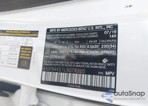 2020 Mercedes-Benz Gle 350 4Matic from USA, damaged, VIN 4JGFB4KE1LA078205